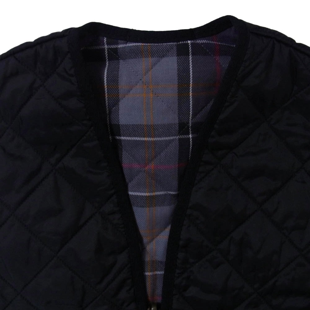 Barbour バブアー mli0001 bk91 QUILTED WAISTCOAT ZIP IN LINER キルティング ベスト ジレ ブラック系 38【中古】