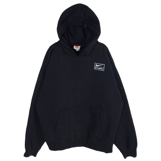 NIKE ナイキ DN4028-010 NRG Washed Hoodie ウォッシュド ロゴ刺繍 プルオーバー フーディー パーカー ブラック系 M【中古】