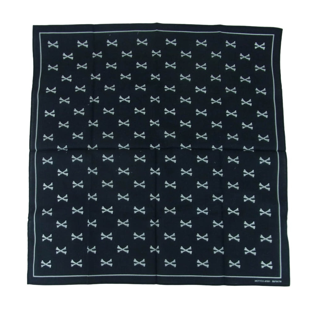 WTAPS ダブルタップス 20SS 201WVDT-AC01 BANDANA クロスボーン バンダナ ブラック系【中古】
