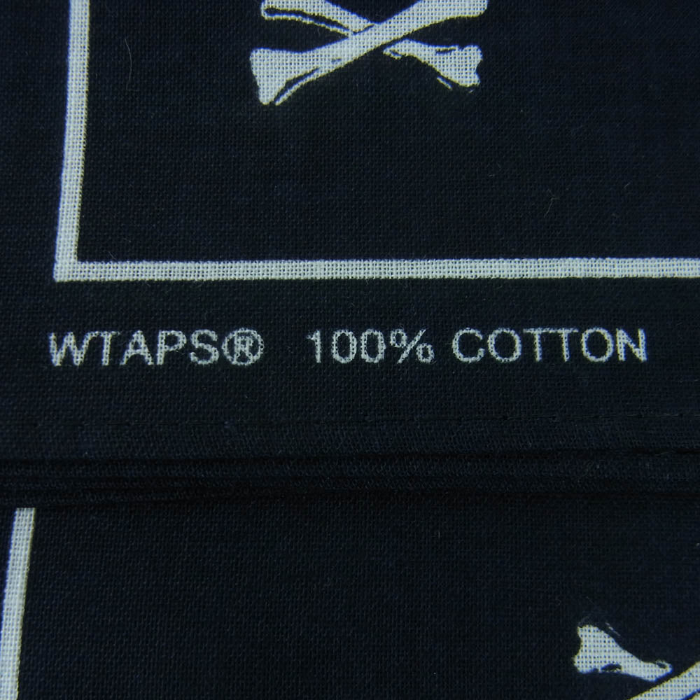 WTAPS ダブルタップス 20SS 201WVDT-AC01 BANDANA クロスボーン バンダナ ブラック系【中古】