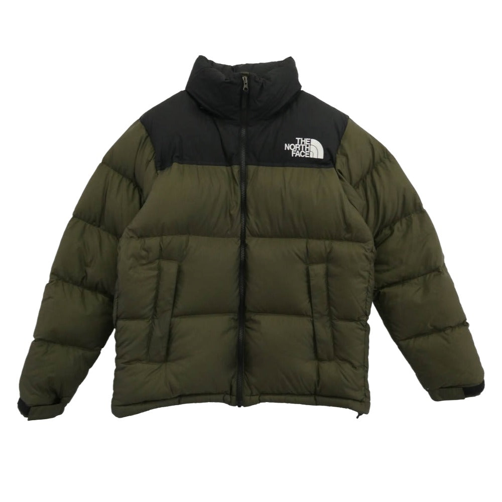 THE NORTH FACE ノースフェイス ND92335 Nuptse Jacket ヌプシ ダウン ジャケット カーキ系 ブラック系 S【中古】