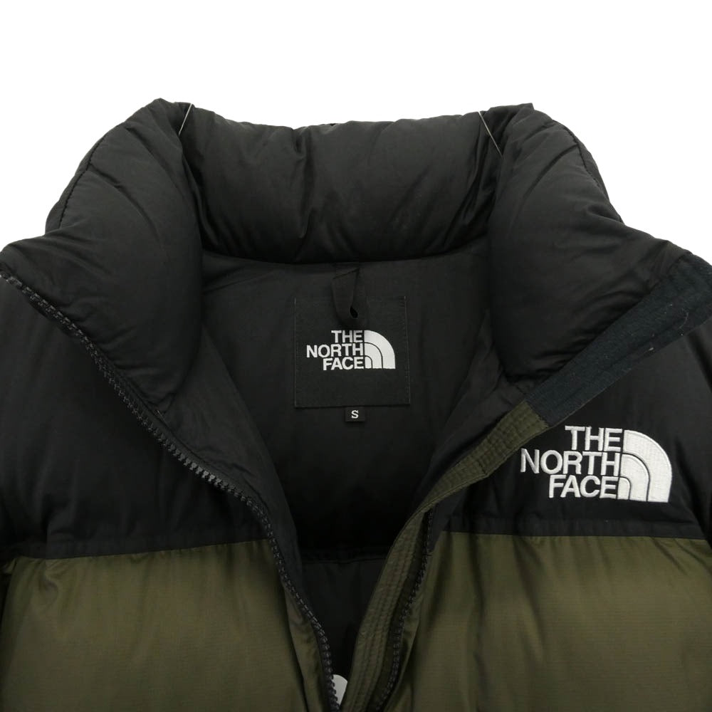 THE NORTH FACE ノースフェイス ND92335 Nuptse Jacket ヌプシ ダウン ジャケット カーキ系 ブラック系 S【中古】