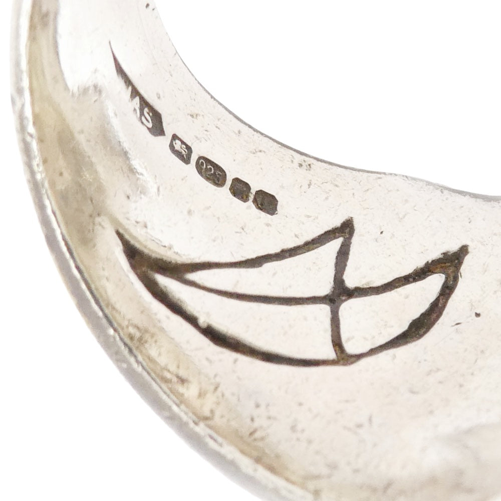 CRAZY PIG クレイジーピッグ ギャランティ付属 LARGE EVIL SKULL ラージ エビル スカル リング シルバー系 18号【中古】