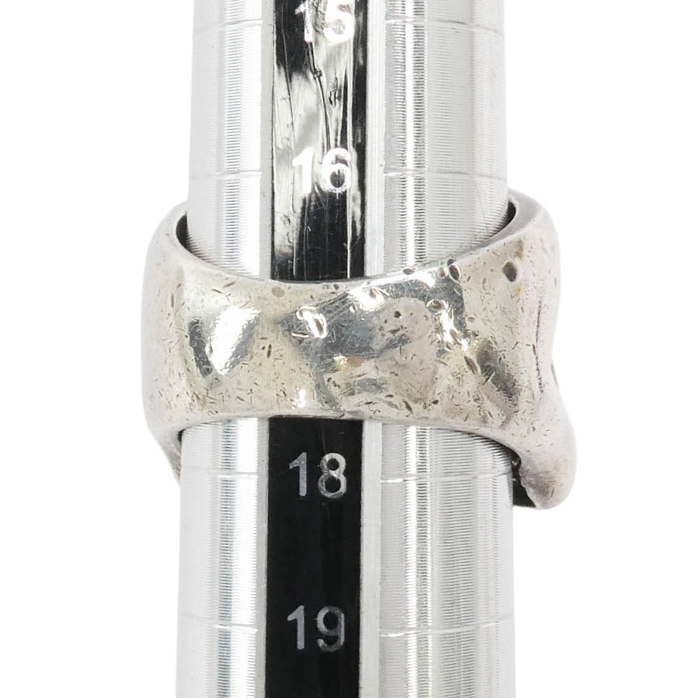 CRAZY PIG クレイジーピッグ ギャランティ付属 LARGE EVIL SKULL ラージ エビル スカル リング シルバー系 18号【中古】