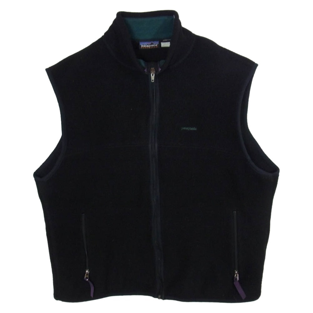 patagonia パタゴニア 25182 97年製 USA製 SYNCHILLA シンチラ フリースベスト ブラック系 XL【中古】