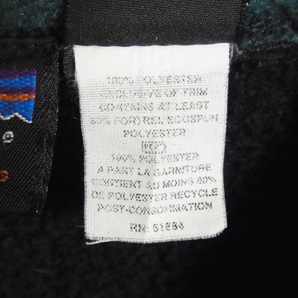 patagonia パタゴニア 25182 97年製 USA製 SYNCHILLA シンチラ フリースベスト ブラック系 XL【中古】