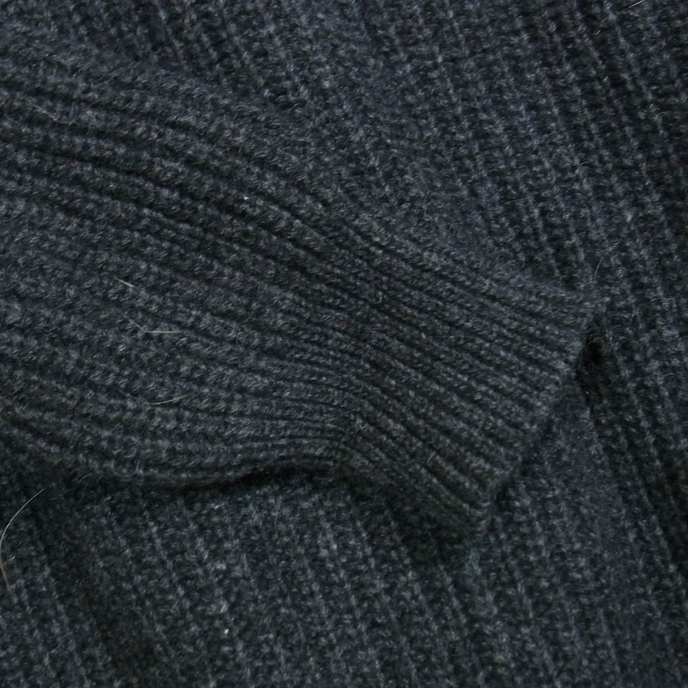 エビコン 25AW WARREN SCOTT CREWNECK KNIT ウォーレンスコット 畦編み 5GG クルーネック ニット ブラック系 2【中古】