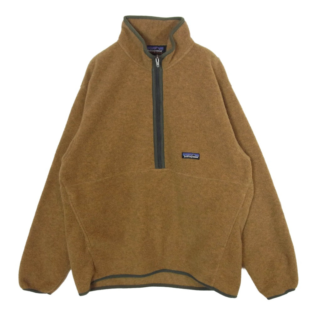 patagonia パタゴニア 25735 01年製 メキシコ製 マースピアル ハーフジップ シンチラ フリース プルオーバージャケット ブラウン系 M【中古】