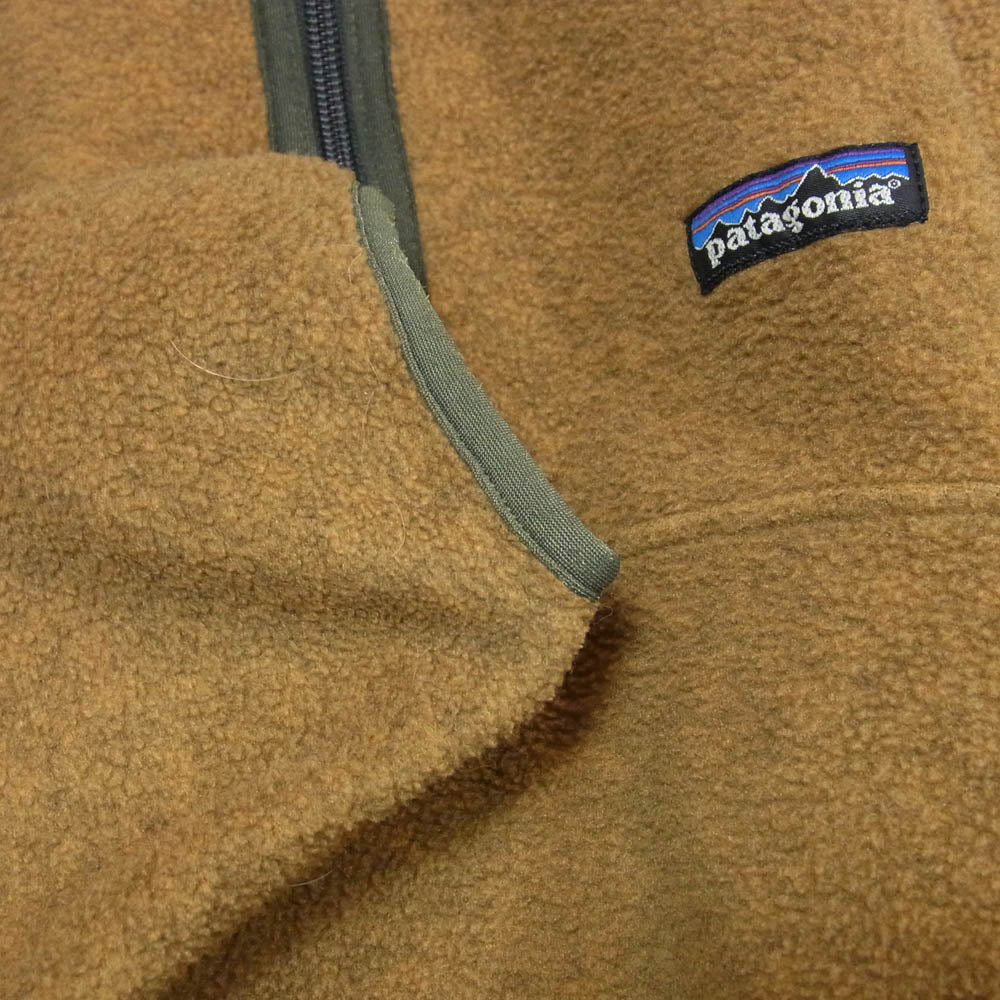 patagonia パタゴニア 25735 01年製 メキシコ製 マースピアル ハーフジップ シンチラ フリース プルオーバージャケット ブラウン系 M【中古】
