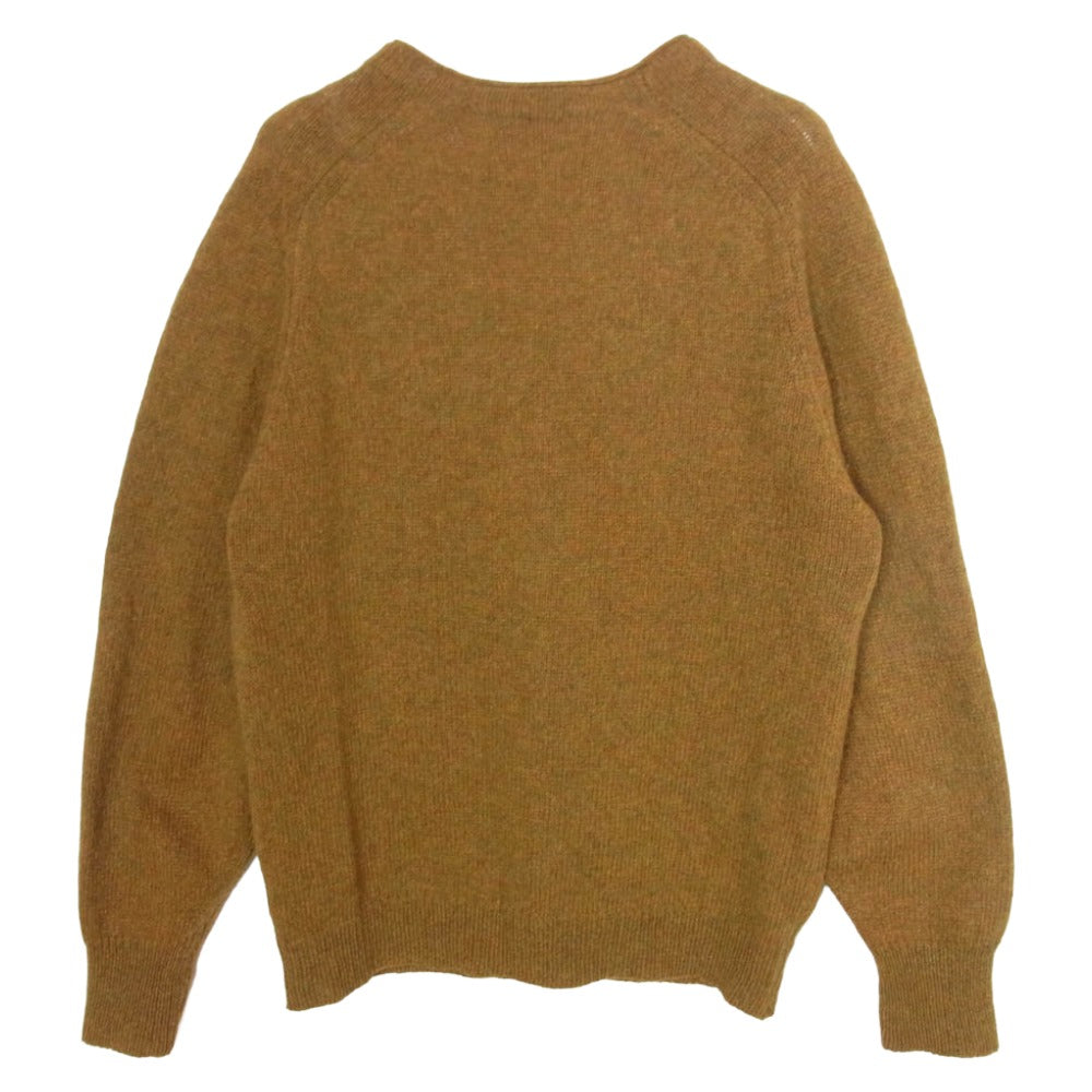 ジャンセン 60s ヴィンテージ USA製 tumblespun ミックスウール ニット カーディガン ブラウン系 M【中古】
