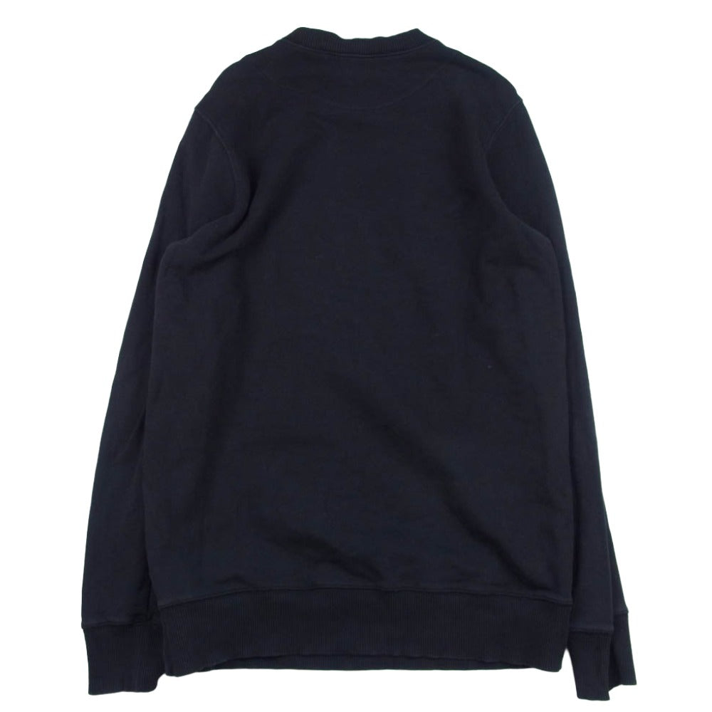 DIESEL ディーゼル ボックスロゴ クルーネック スウェット ブラック系 S【中古】
