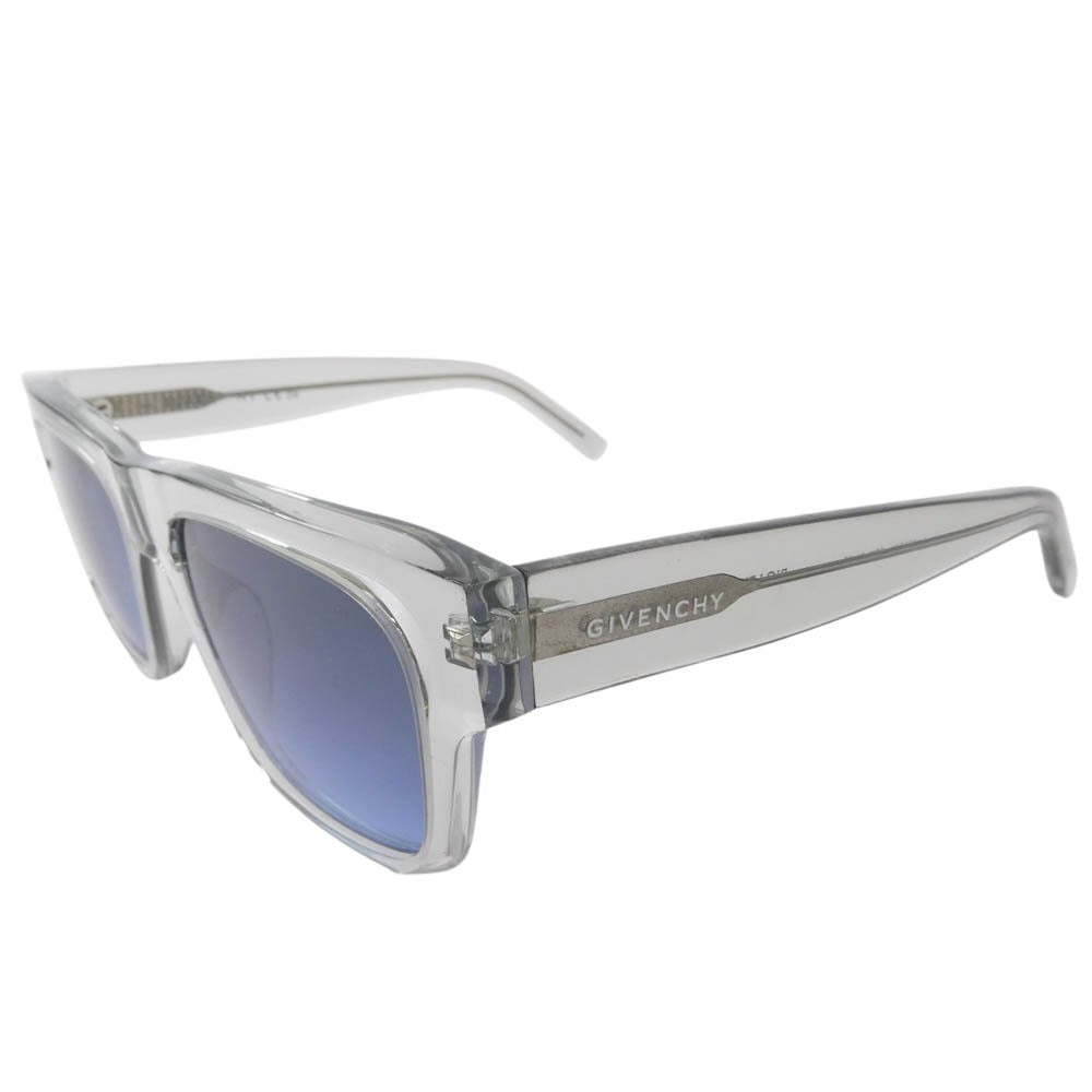 GIVENCHY ジバンシィ GV40002U クリアフレーム カラーレンズ サングラス クリア系 ブルー系 52□18【中古】