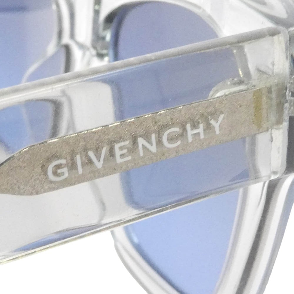 GIVENCHY ジバンシィ GV40002U クリアフレーム カラーレンズ サングラス クリア系 ブルー系 52□18【中古】