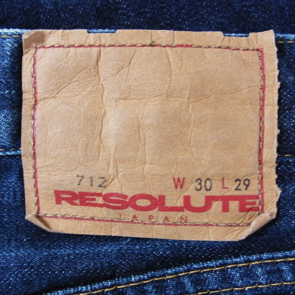 リゾルト RESOLUTE リゾルト 712 ジーンズ デニム パンツ W30 L29 インディゴブルー系 30【中古】