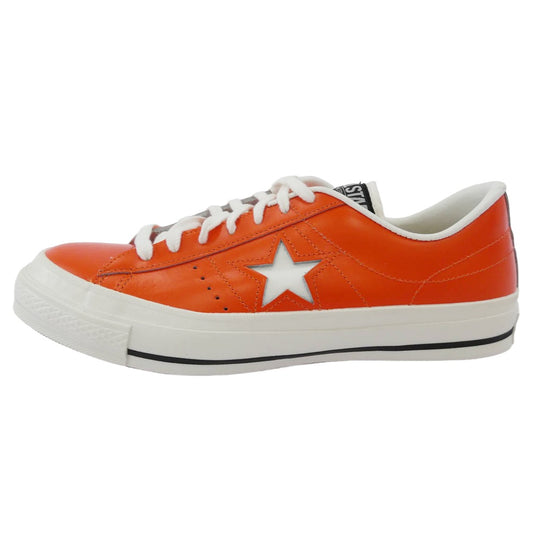 CONVERSE コンバース ONE STAR J ORANGE ワンスター オレンジ レザー スニーカー オレンジ系 US8.5(27cm)【極上美品】【中古】