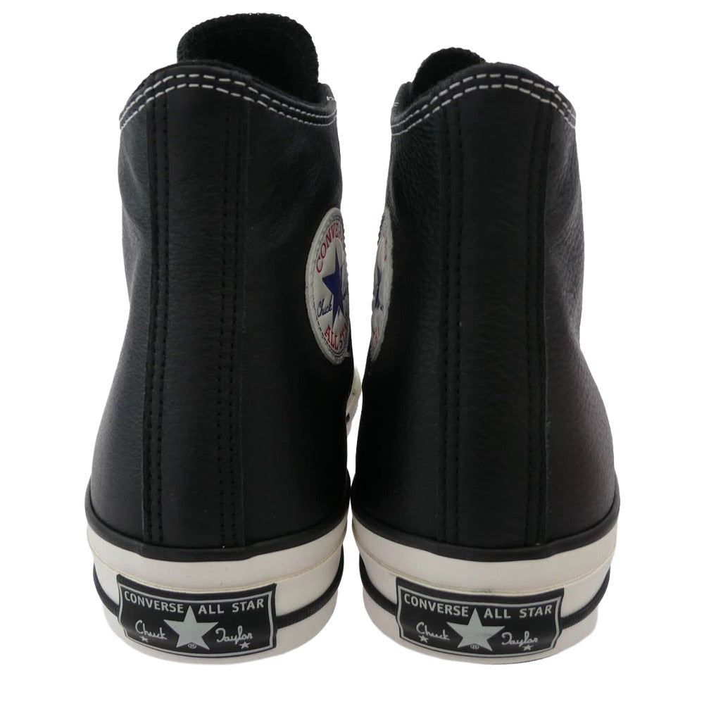 CONVERSE コンバース 1AD812 ADDICT アディクト CHUCK TAYLOR LEATHER HI チャックテイラー レザー ハイカット スニーカー ブラック系 27cm【極上美品】【中古】