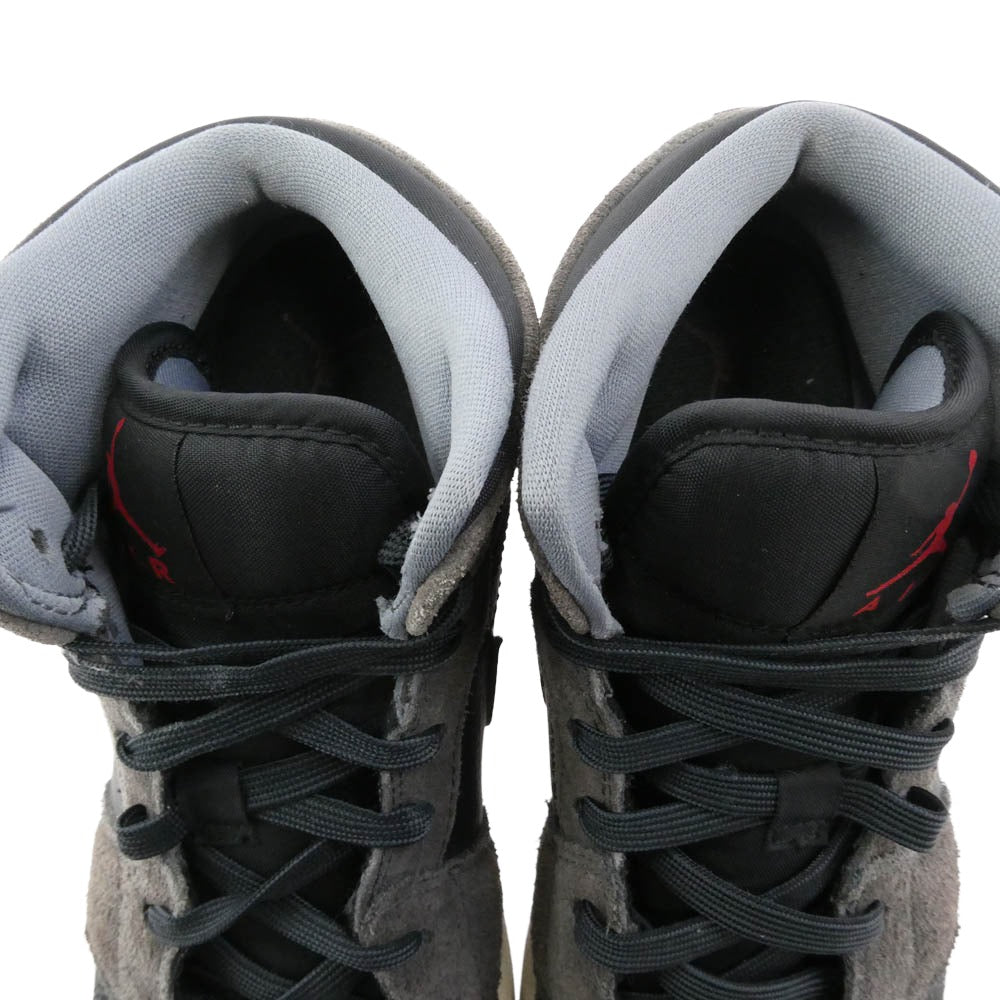NIKE ナイキ 554725-018 AIR JORDAN 1 MID エアジョーダン ミッド スニーカー チャコール系 24.5cm【中古】