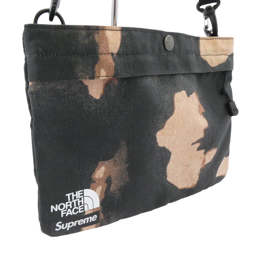Supreme シュプリーム 21AW Bleached denim Print Shoulder Bag ブリーチド デニム プリント ショルダー バッグ ブラック系 ブラウン系【中古】