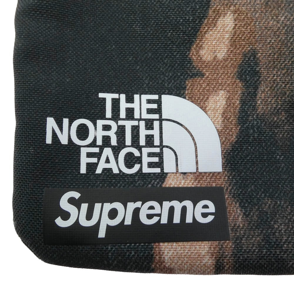Supreme シュプリーム 21AW Bleached denim Print Shoulder Bag ブリーチド デニム プリント ショルダー バッグ ブラック系 ブラウン系【中古】