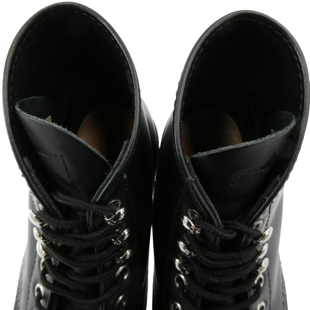 RED WING レッドウィング 8165 6INCH CLASSIC ROUND BOOTS クラシック ラウンド レザー レースアップ ブーツ ブラック系 25.5cm【中古】