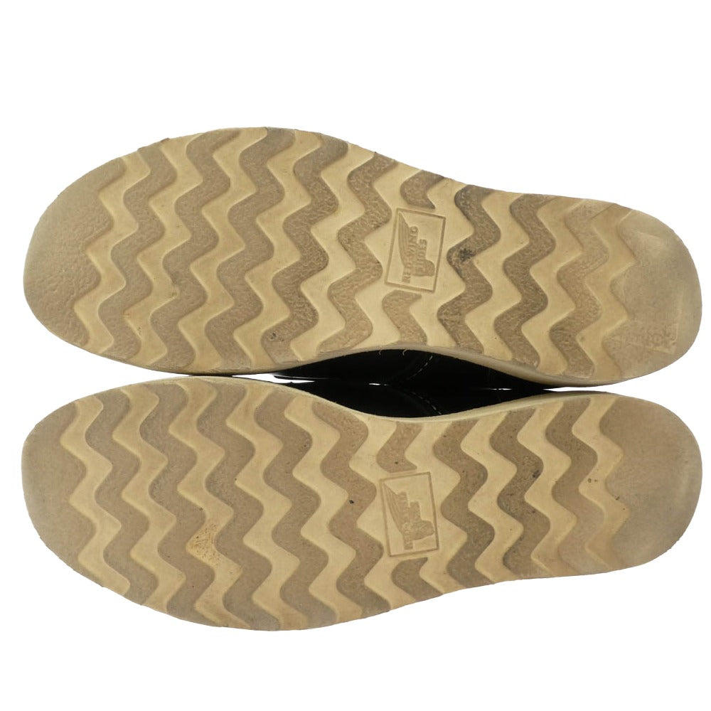 RED WING レッドウィング 8165 6INCH CLASSIC ROUND BOOTS クラシック ラウンド レザー レースアップ ブーツ ブラック系 25.5cm【中古】