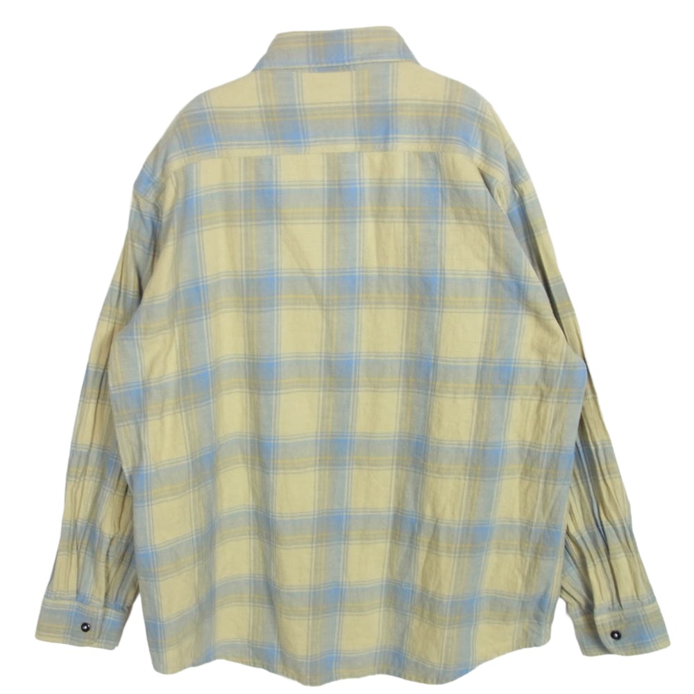 アンドファミリーズ Classic Flannel Shirts クラシック フランネル 長袖 チェック シャツ イエロー系 XL【中古】