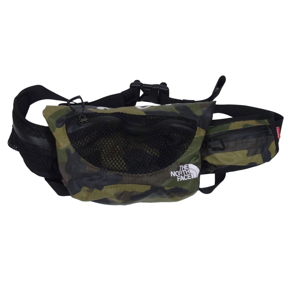 Supreme シュプリーム 17SS NF0A3G6Z Waterproof Waist Bag camo ウォータープルーフ ウエスト バッグ カモ カーキ系【中古】
