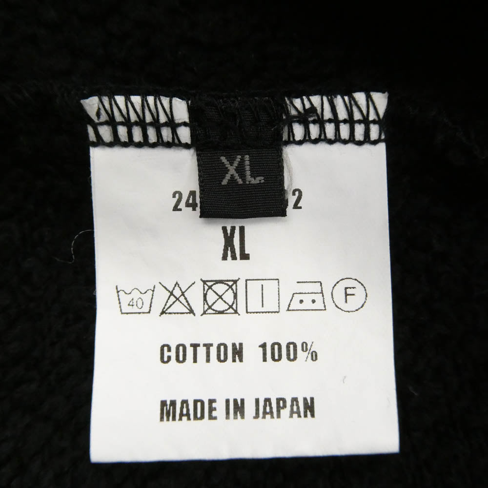 RATS ラッツ 22'RTC-1102 CLASSIC CROSS NECK HOODIE スウェットパーカー 芸能人着用 ブラック系 XL【中古】
