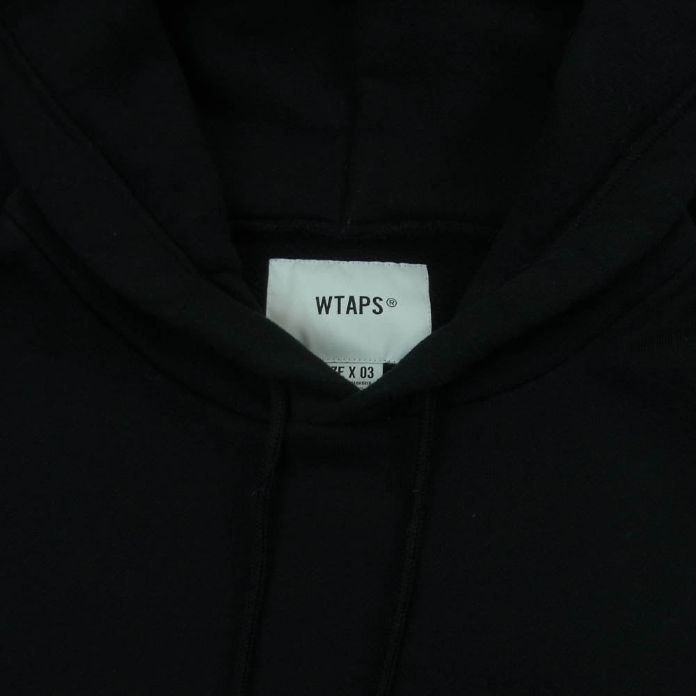 WTAPS ダブルタップス 19AW 192ATNHD-CSM03S NEIGHBORHOOD ネイバーフッド RIPPER HOODED SWEATSHIRT バックプリント プルオーバー パーカー フーディ ブラック系 03【中古】