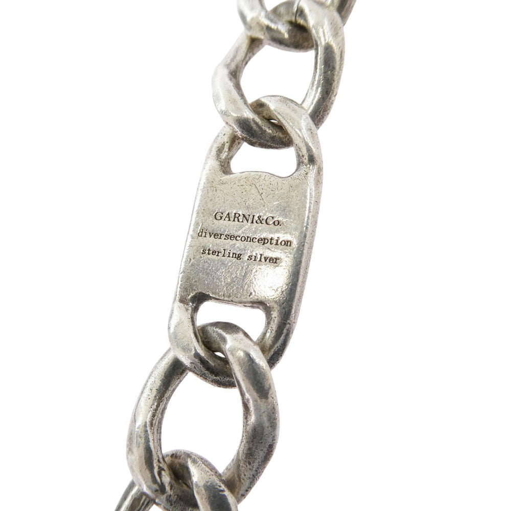 GARNI ガルニ Crack DC クロッケリー 1クリップ ウォレットチェーン シルバー系【中古】