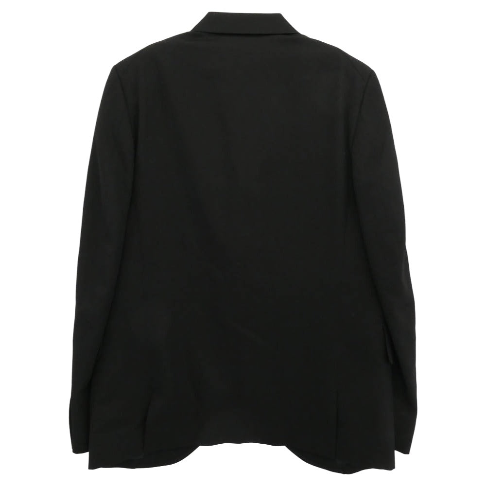 COMME des GARCONS HOMME DEUX コムデギャルソンオムドゥ 25AW DP-j046 AD2025 ウール ジップ テーラード ジャケット ブラック系 S【極上美品】【中古】