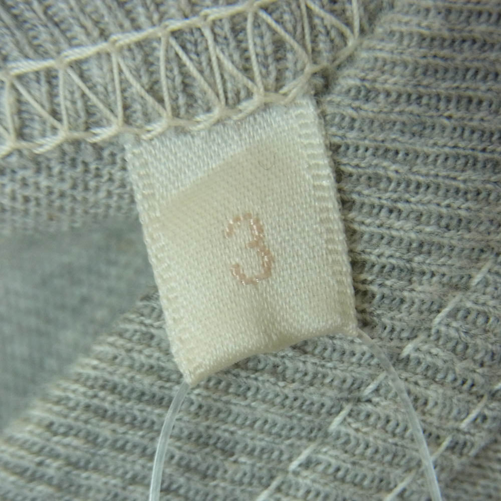 COMOLI コモリ 20AW S03-05003 フットボール 長袖 Tシャツ カットソー 日本製 グレー系 3【中古】