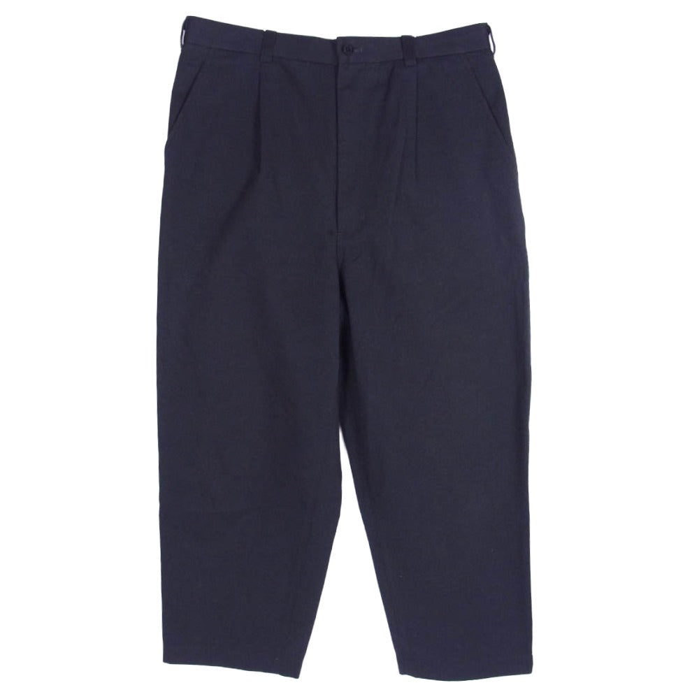 COMME des GARCONS HOMME コムデギャルソンオム 22AW HJ-P003 AD2022 コットン チノ クロス トラウザーズ パンツ チャコール系 M【中古】