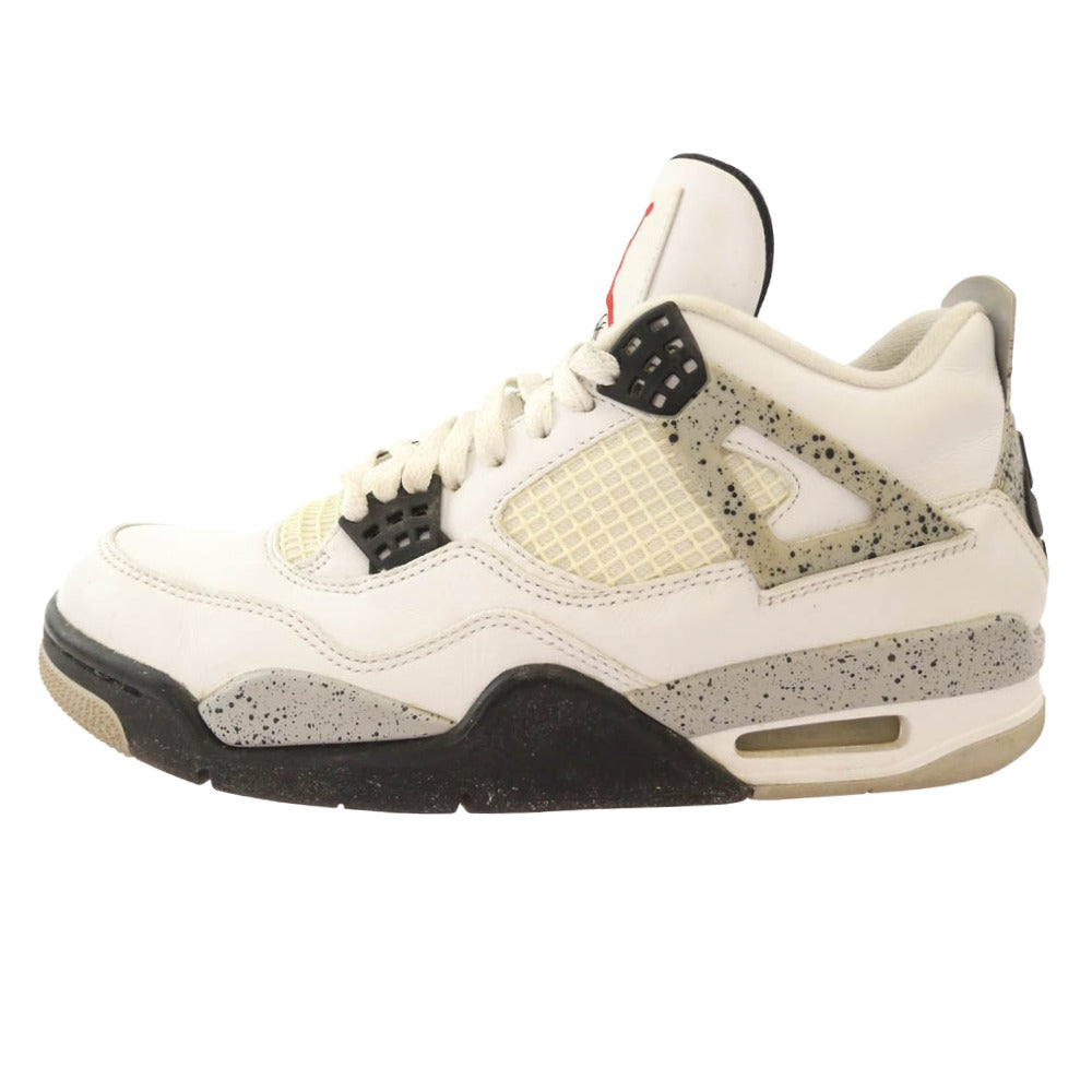 NIKE ナイキ 840606-192 Air Jordan 4 Retro White Cement (2016) エアジョーダン4 レトロ ホワイト セメント ホワイト系 26.5cm【中古】