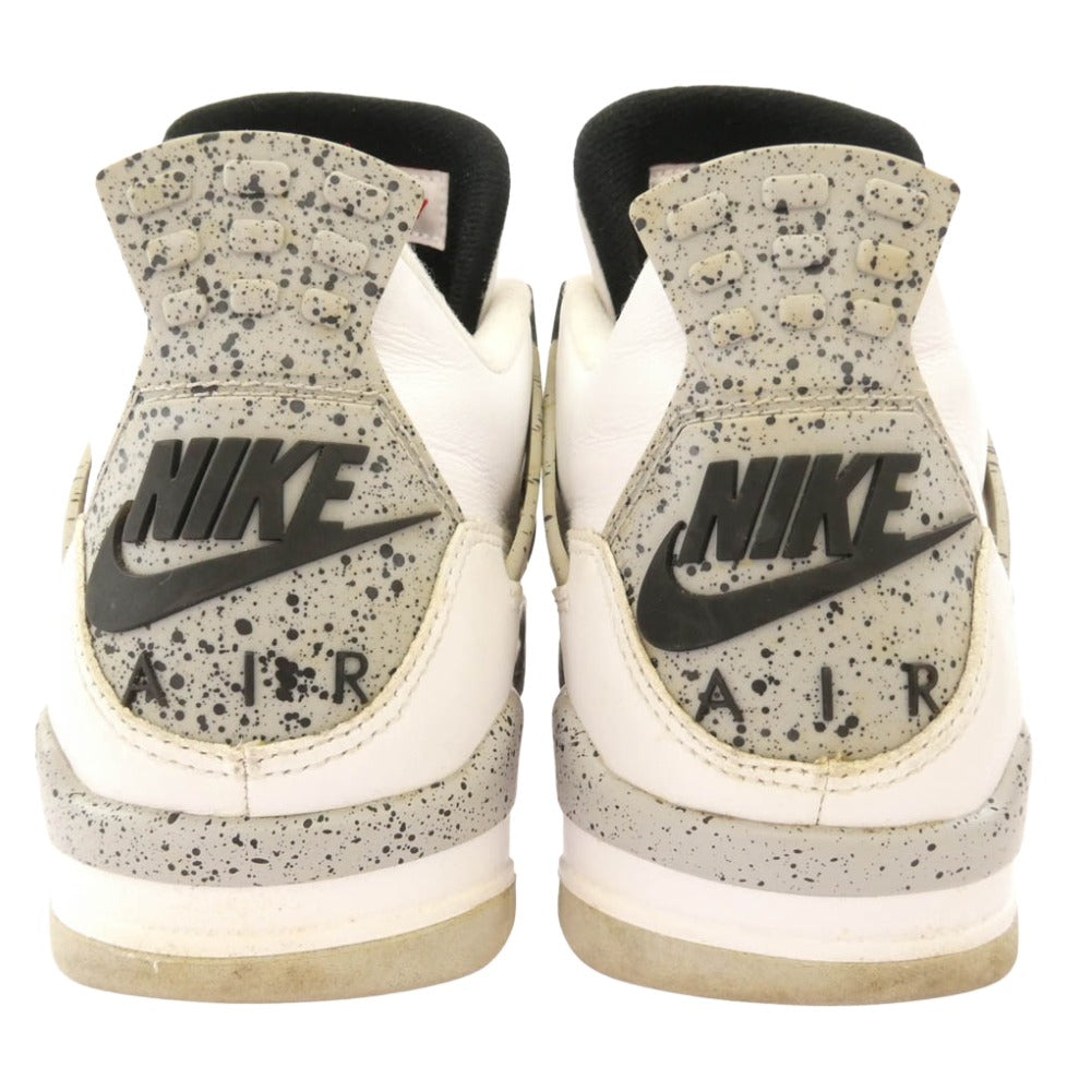 NIKE ナイキ 840606-192 Air Jordan 4 Retro White Cement (2016) エアジョーダン4 レトロ ホワイト セメント ホワイト系 26.5cm【中古】