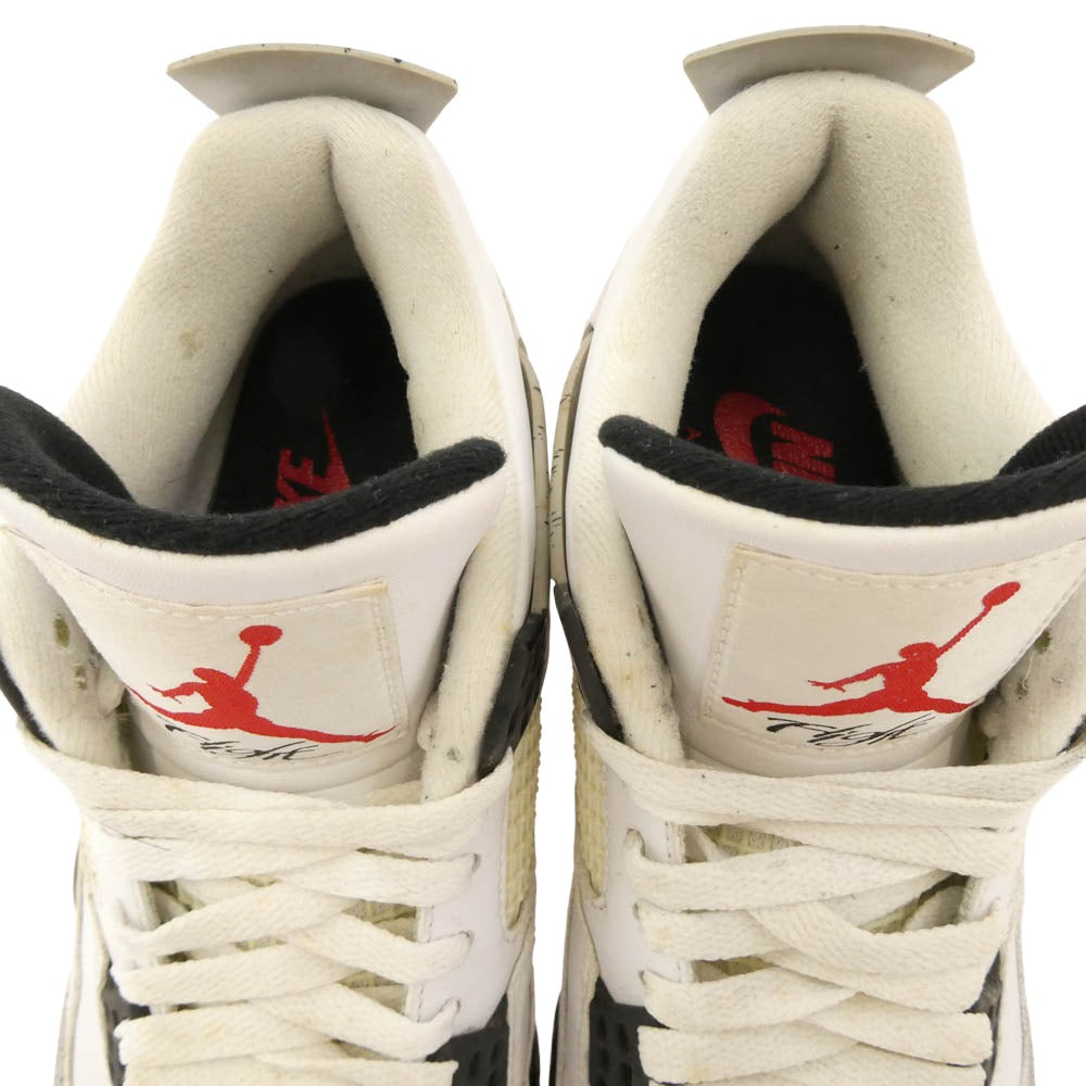 NIKE ナイキ 840606-192 Air Jordan 4 Retro White Cement (2016) エアジョーダン4 レトロ ホワイト セメント ホワイト系 26.5cm【中古】