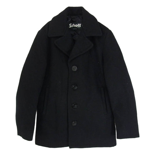 schott ショット 75624 USA製 SINGLE PEA CORT シングル ウール ピーコート グレー系 32【中古】