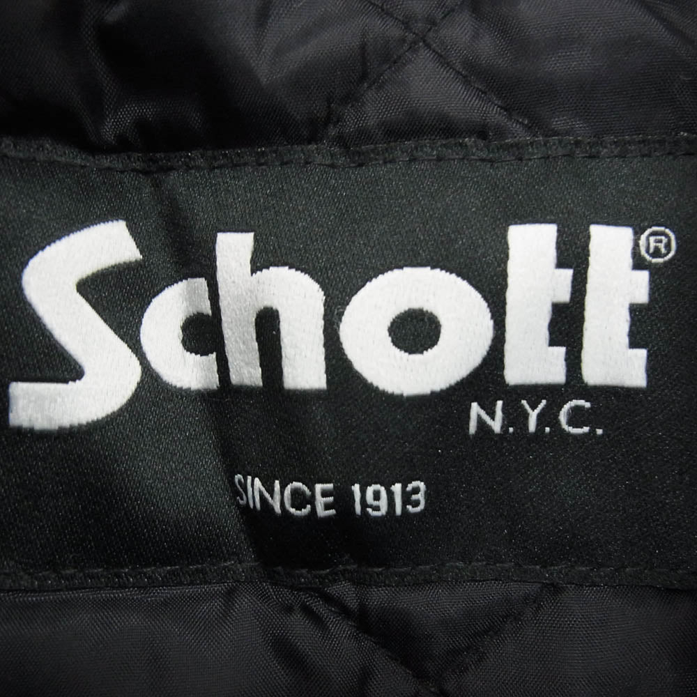 schott ショット 75624 USA製 SINGLE PEA CORT シングル ウール ピーコート グレー系 32【中古】