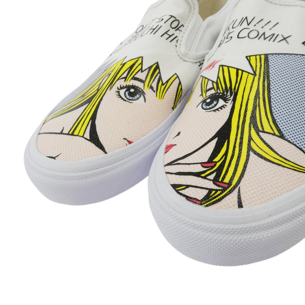 VANS バンズ ×江口寿史 V98R HIBARIKUN SLIP ON スリッポン ローカット スニーカー 25cm【中古】