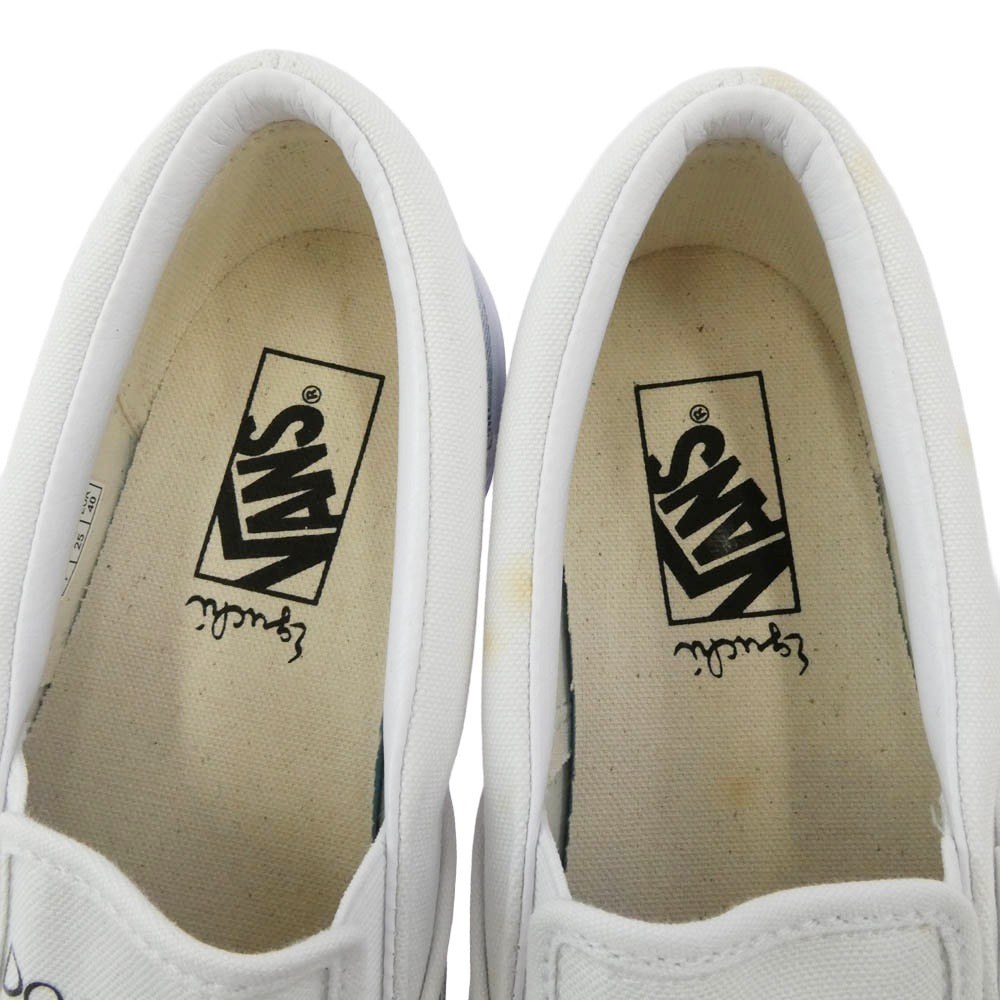 VANS バンズ ×江口寿史 V98R HIBARIKUN SLIP ON スリッポン ローカット スニーカー 25cm【中古】