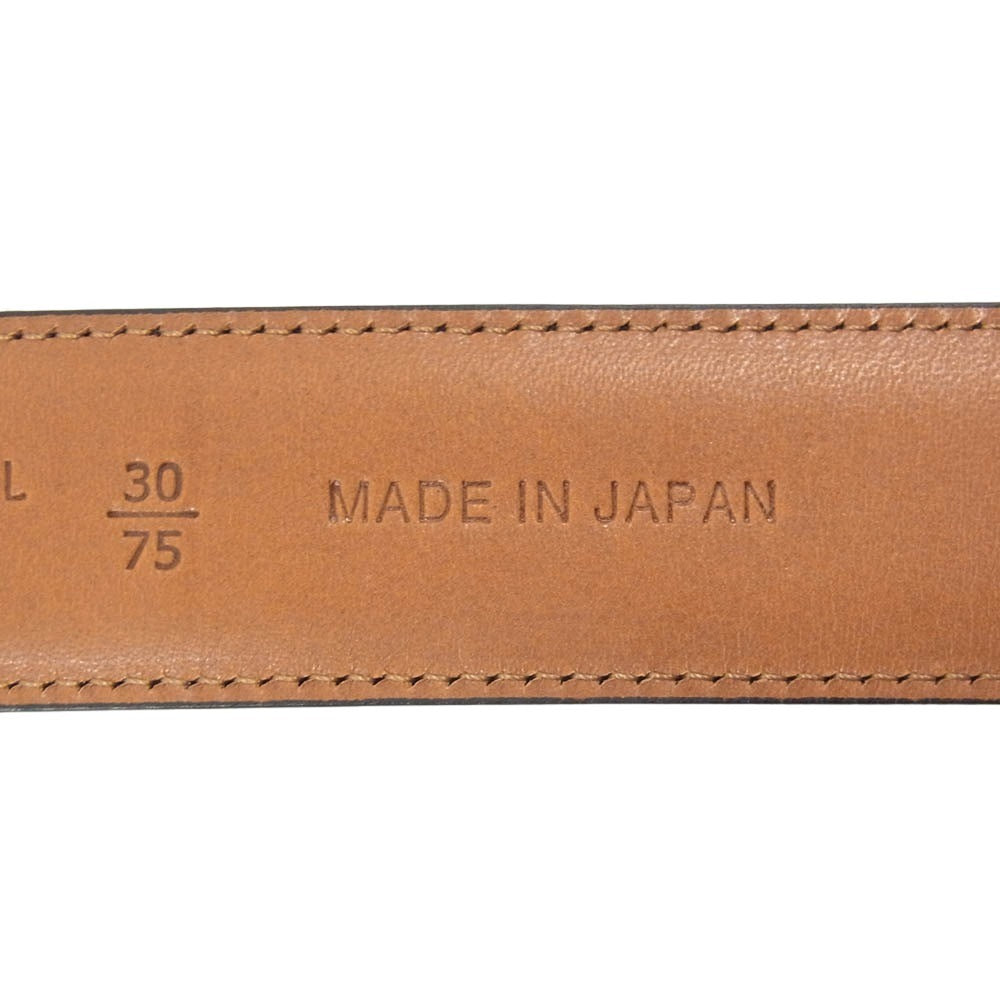 ケーティールイストン コードバン レザー ベルト ブラック系 30/75【極上美品】【中古】