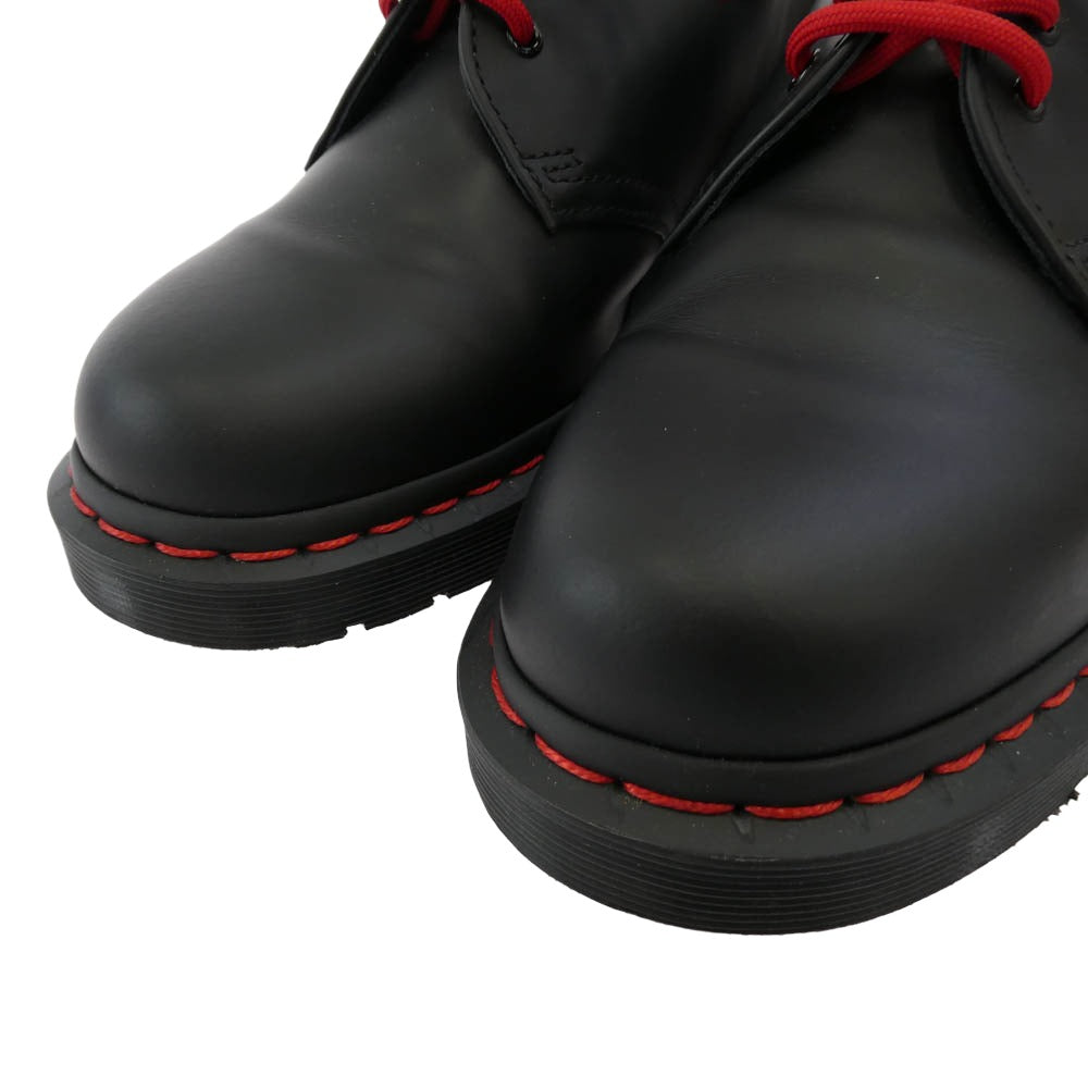 Dr.Martens ドクターマーチン 32242001 1461 日本限定 レッドステッチ 3 ホール シューズ ブラック系 6【極上美品】【中古】
