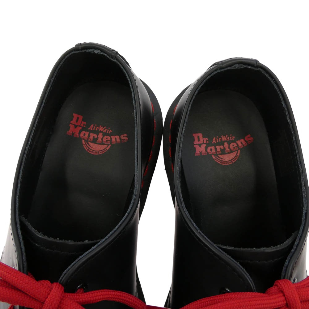 Dr.Martens ドクターマーチン 32242001 1461 日本限定 レッドステッチ 3 ホール シューズ ブラック系 6【極上美品】【中古】