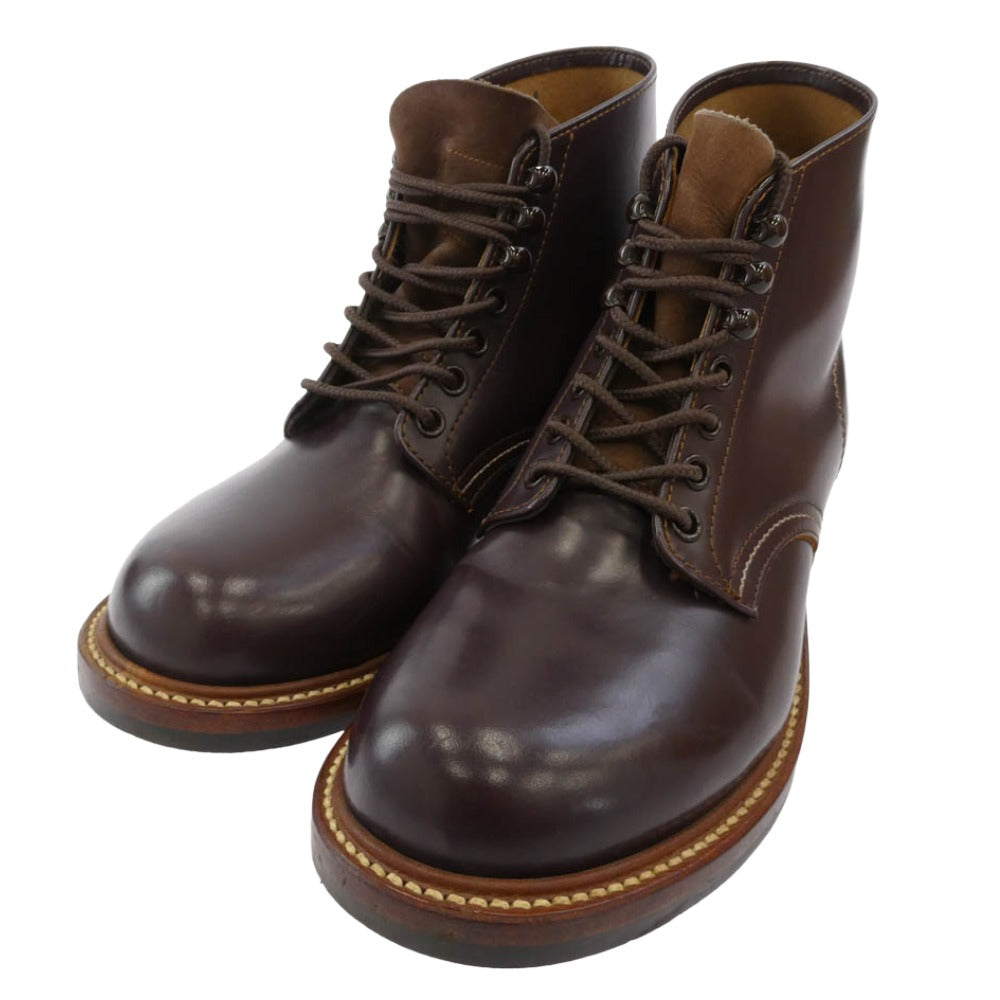 The REAL McCOY'S ザリアルマッコイズ 882004 JOE McCOY ジョー マッコイ CAT'S PAW ホースハイド レイルマン ブーツ ワインレッド系 7【中古】