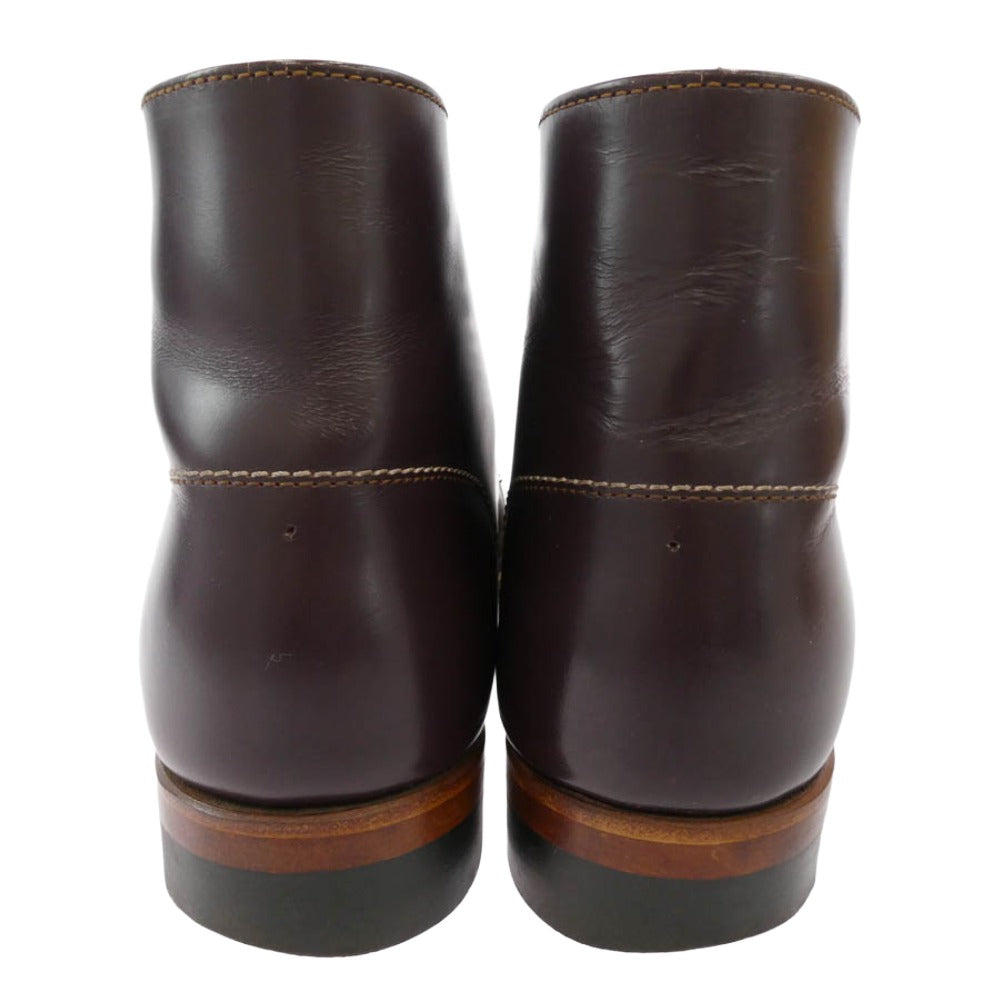 The REAL McCOY'S ザリアルマッコイズ 882004 JOE McCOY ジョー マッコイ CAT'S PAW ホースハイド レイルマン ブーツ ワインレッド系 7【中古】