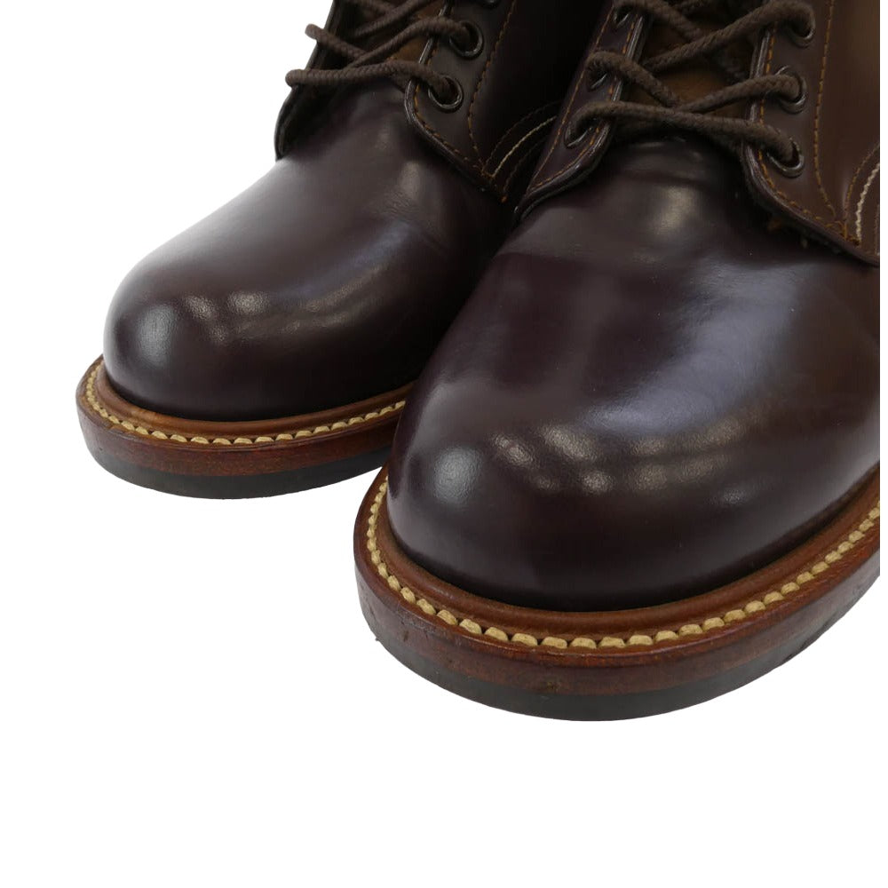 The REAL McCOY'S ザリアルマッコイズ 882004 JOE McCOY ジョー マッコイ CAT'S PAW ホースハイド レイルマン ブーツ ワインレッド系 7【中古】