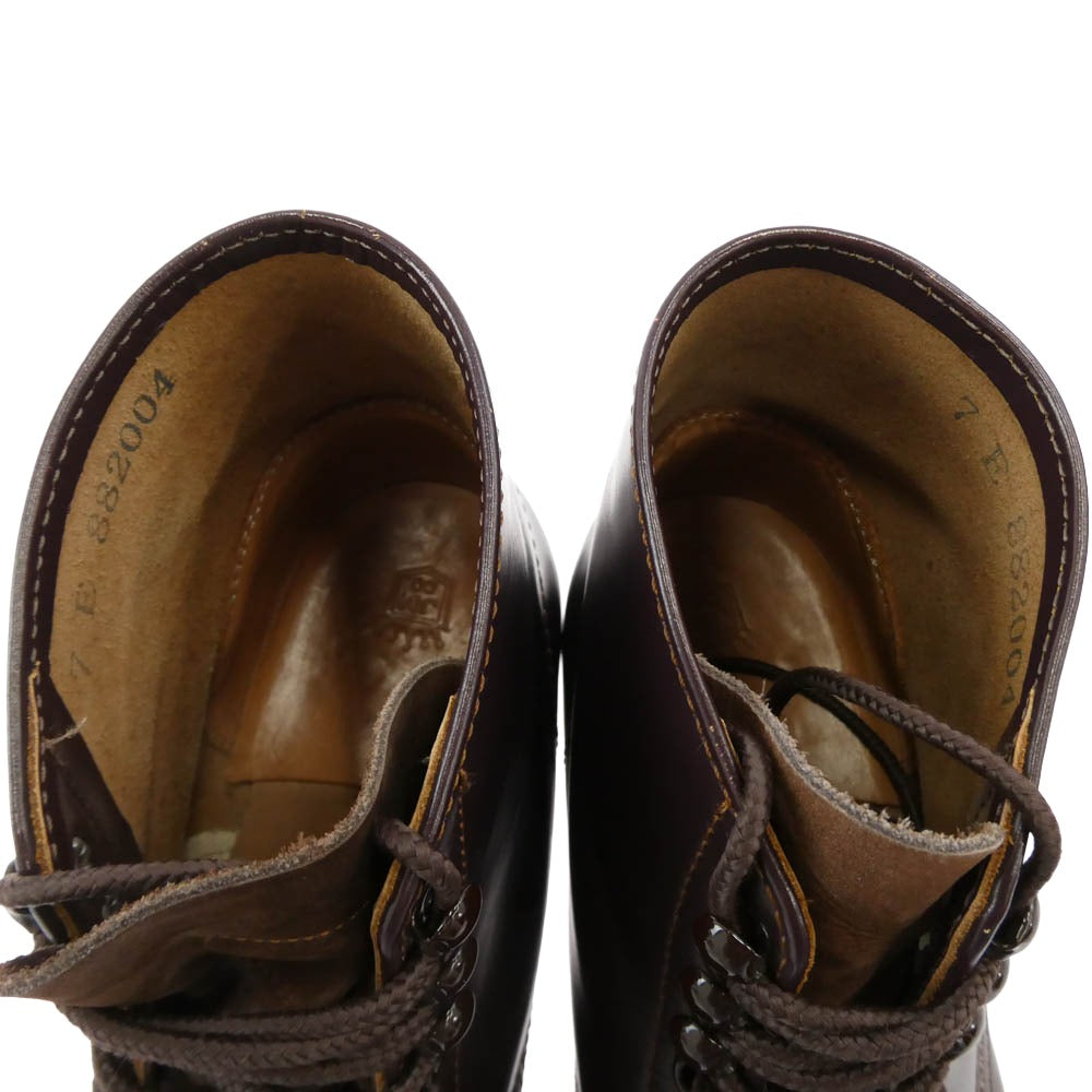 The REAL McCOY'S ザリアルマッコイズ 882004 JOE McCOY ジョー マッコイ CAT'S PAW ホースハイド レイルマン ブーツ ワインレッド系 7【中古】