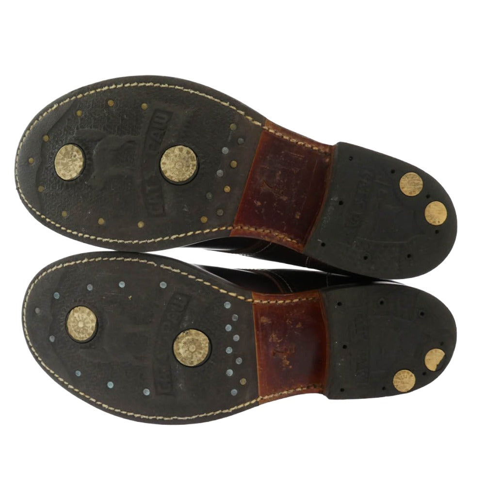 The REAL McCOY'S ザリアルマッコイズ 882004 JOE McCOY ジョー マッコイ CAT'S PAW ホースハイド レイルマン ブーツ ワインレッド系 7【中古】