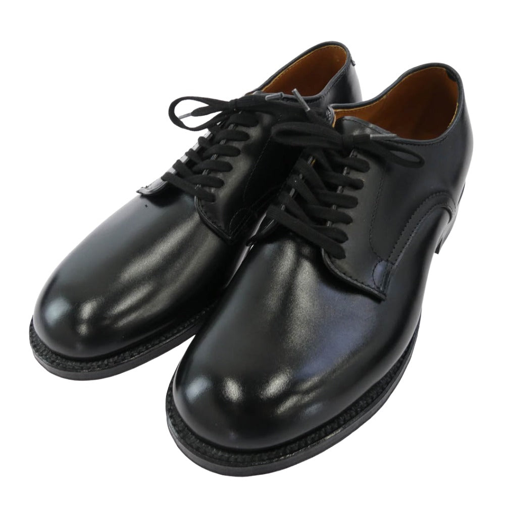 ALDEN オールデン 53711 MILITARY LAST PLAIN TOE OX カーフスキン ミリタリーラスト プレーントゥ オックスフォード ブーツ ブラック系 7D【新古品】【未使用】【中古】