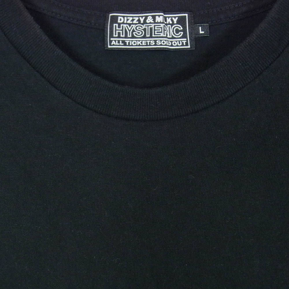 HYSTERIC GLAMOUR ヒステリックグラマー 24SS 02241CT41 SPEEDSTER スピードスター 半袖 Tシャツ ブラック系 L【中古】